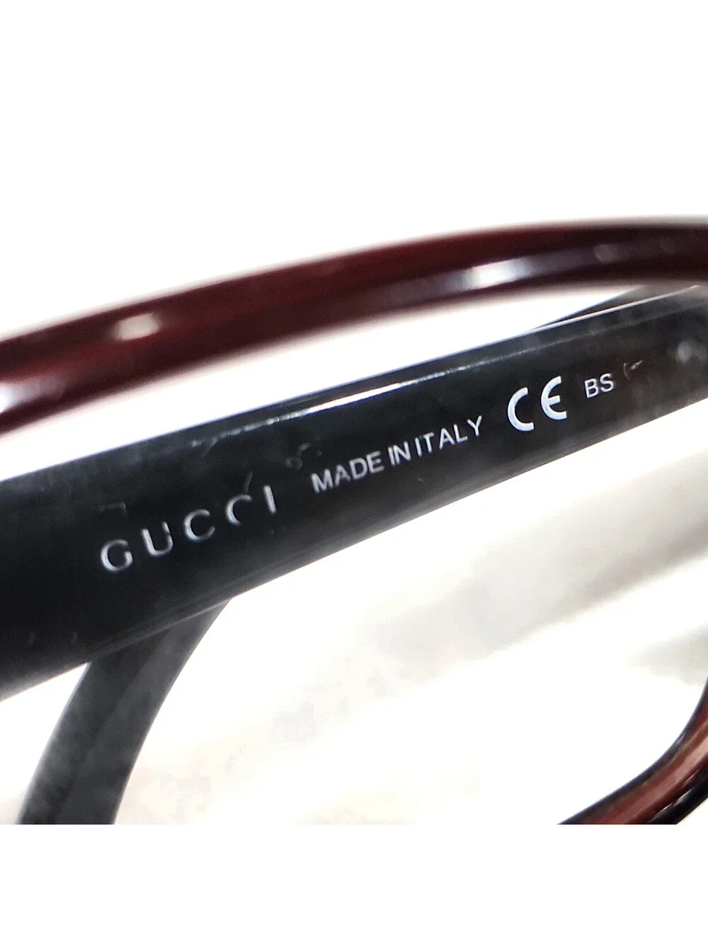 Gucci GG3568 WH13 Large sz Red Rectangle Eyeglasses 53-14 140 Italy Read